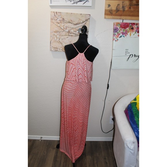 Guess Red and White Maxi Dress size 4 - Picture 2 of 4